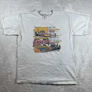 Vintage 2001 Hot Rod Super Eliminator Tee Golden Ultra Cotton Size Medium